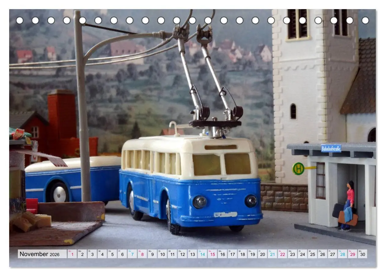 Bild: 9783457700464 | Trolley-Bus H0 (Tischkalender 2026 DIN A5 quer), CALVENDO...