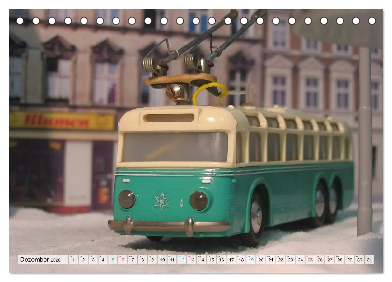 Bild: 9783457700464 | Trolley-Bus H0 (Tischkalender 2026 DIN A5 quer), CALVENDO...