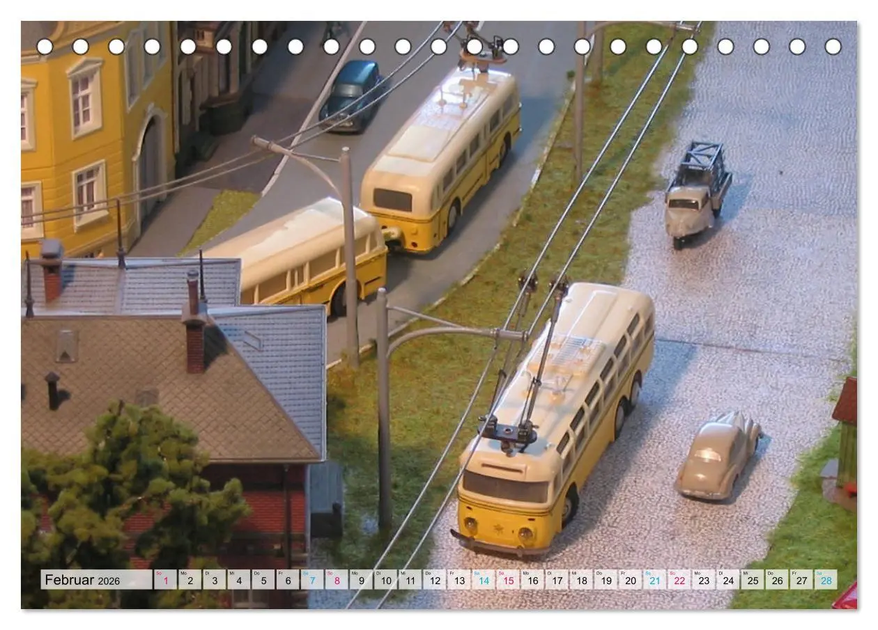 Bild: 9783457700464 | Trolley-Bus H0 (Tischkalender 2026 DIN A5 quer), CALVENDO...
