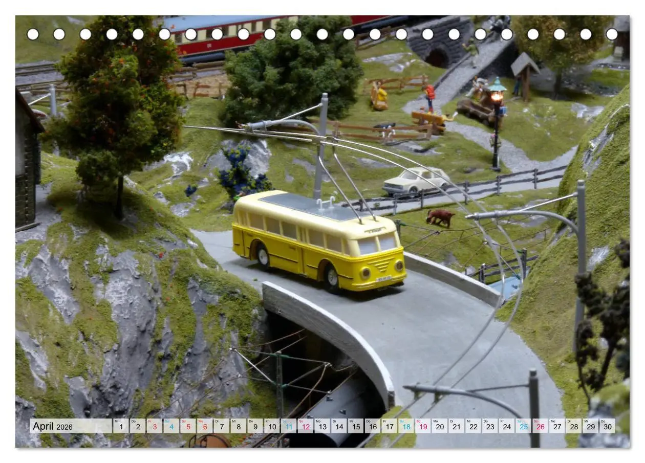 Bild: 9783457700464 | Trolley-Bus H0 (Tischkalender 2026 DIN A5 quer), CALVENDO...