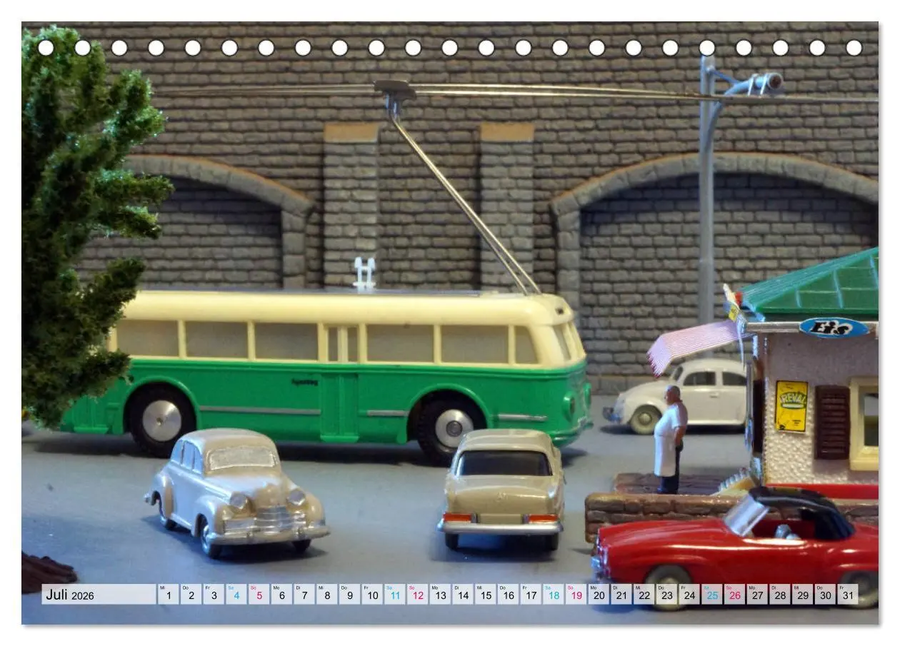 Bild: 9783457700464 | Trolley-Bus H0 (Tischkalender 2026 DIN A5 quer), CALVENDO...