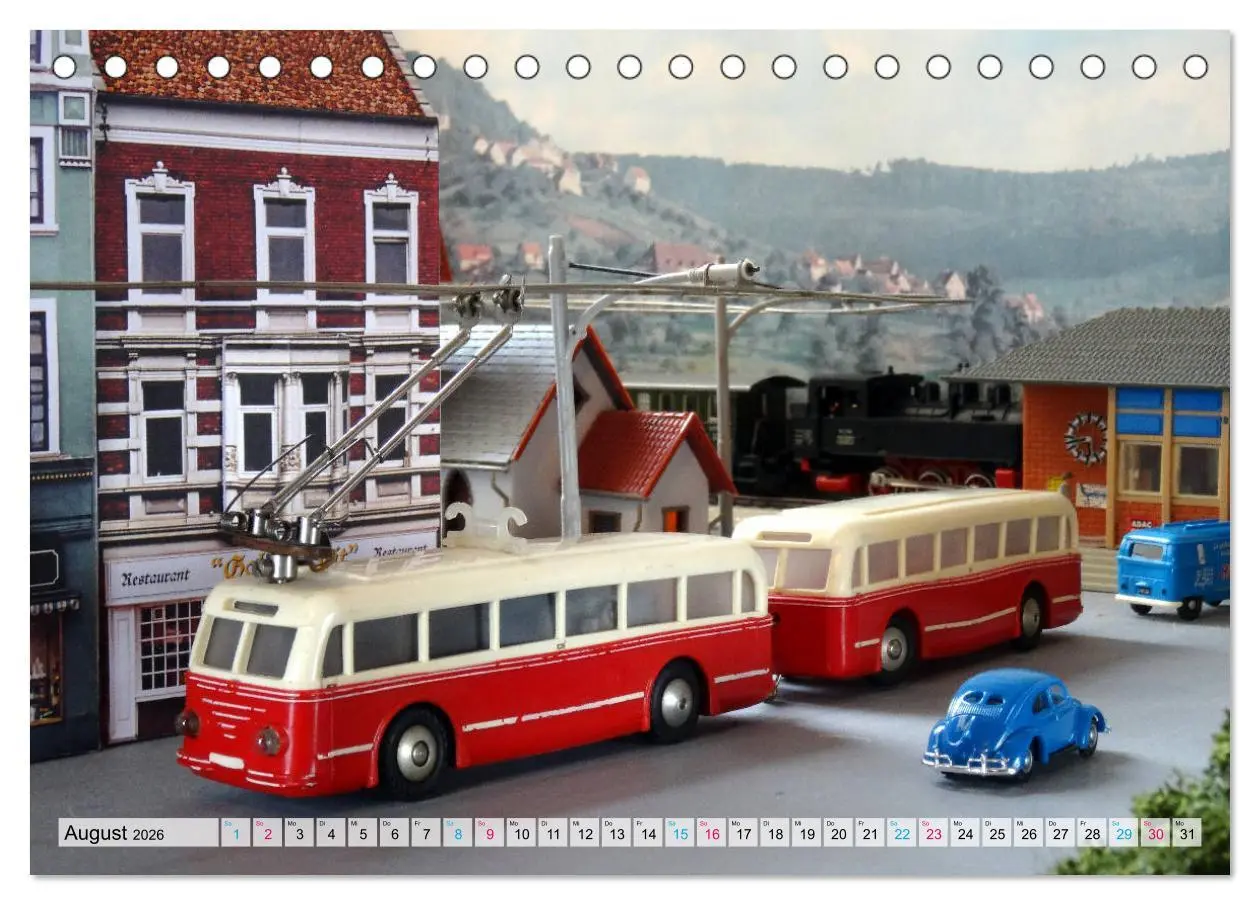 Bild: 9783457700464 | Trolley-Bus H0 (Tischkalender 2026 DIN A5 quer), CALVENDO...