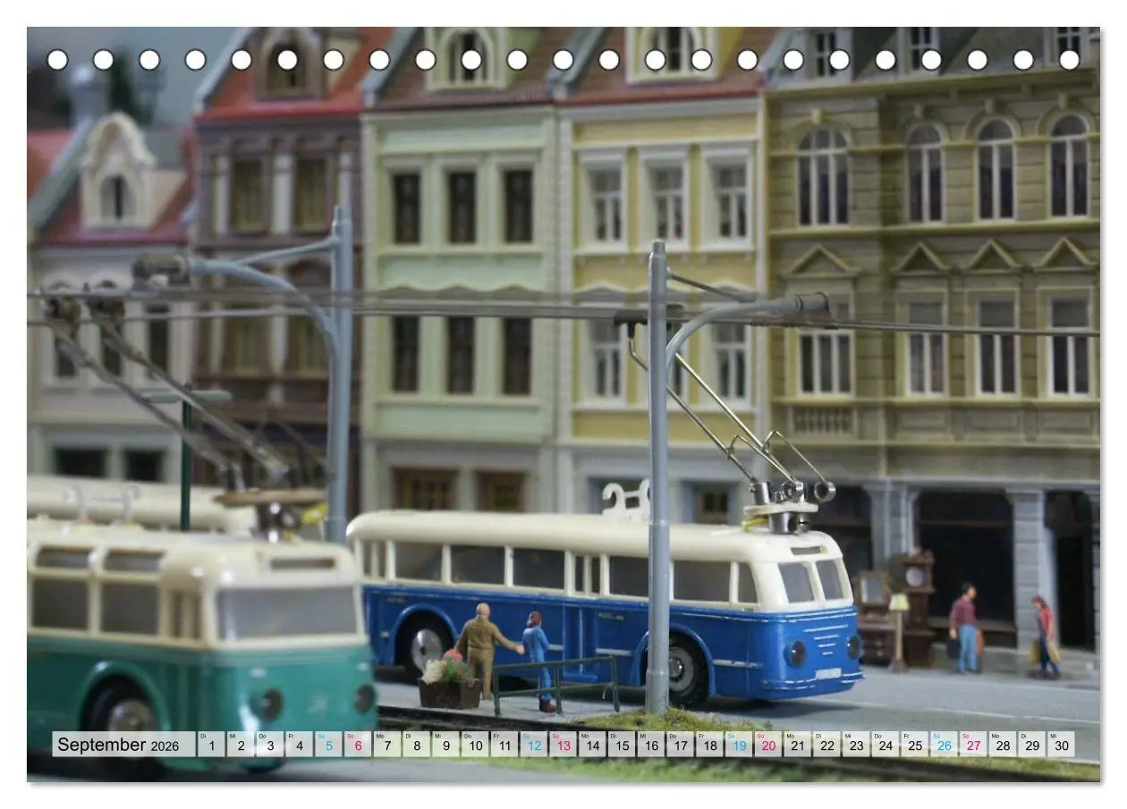 Bild: 9783457700464 | Trolley-Bus H0 (Tischkalender 2026 DIN A5 quer), CALVENDO...