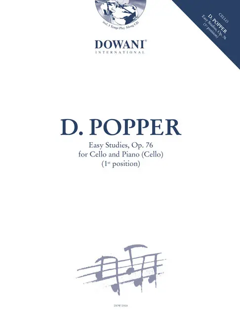Cover: 9790501780464 | Easy Studies, Op. 76 | for Cello and Piano (Cello) | David Popper