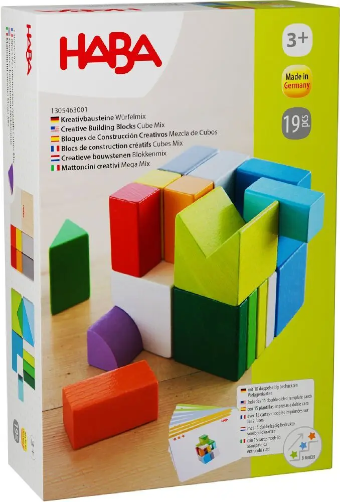 Cover: 4010168250564 | Kreativbausteine Würfelmix | Papp-Deckel und Papp-Boden | 1305463001