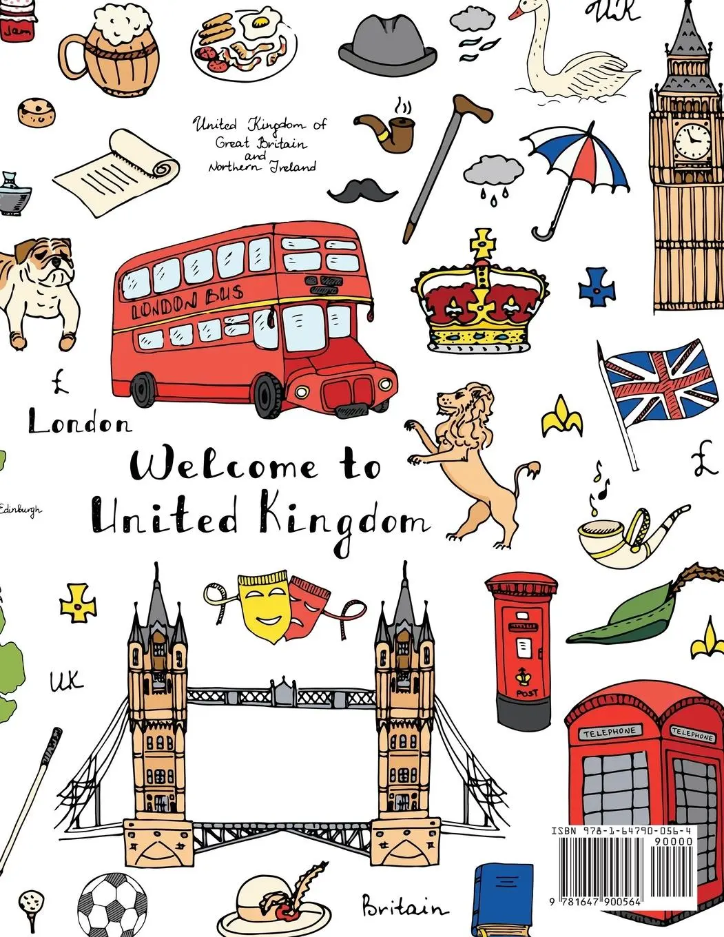Rückseite: 9781647900564 | England Coloring Book | Color Your Way Through the UK! | Dylanna Press