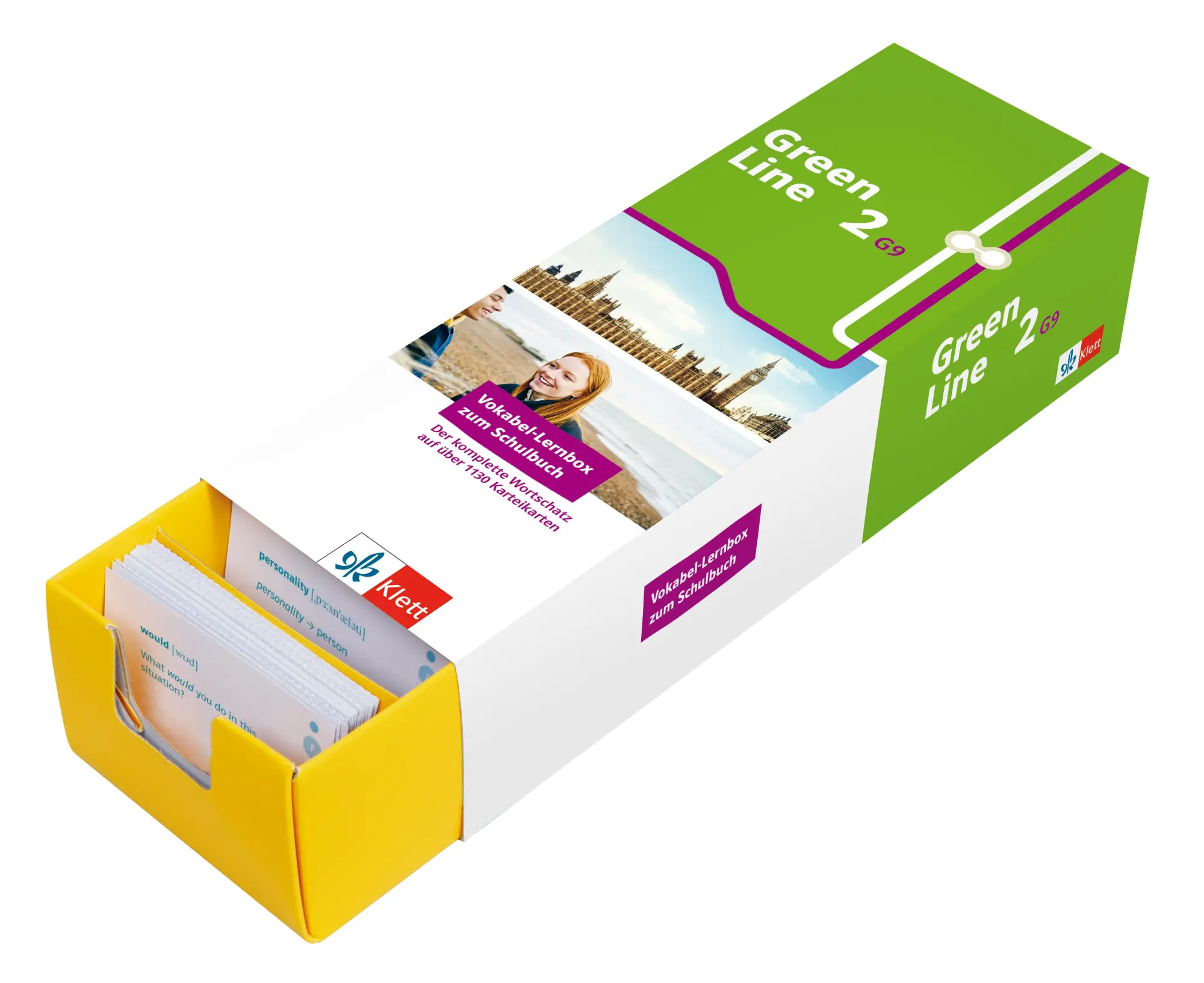 Cover: 9783129240564 | Green Line 2 G9 (Neue Ausgabe ab 2019) Klasse 6 Vokabel-Lernbox zum...