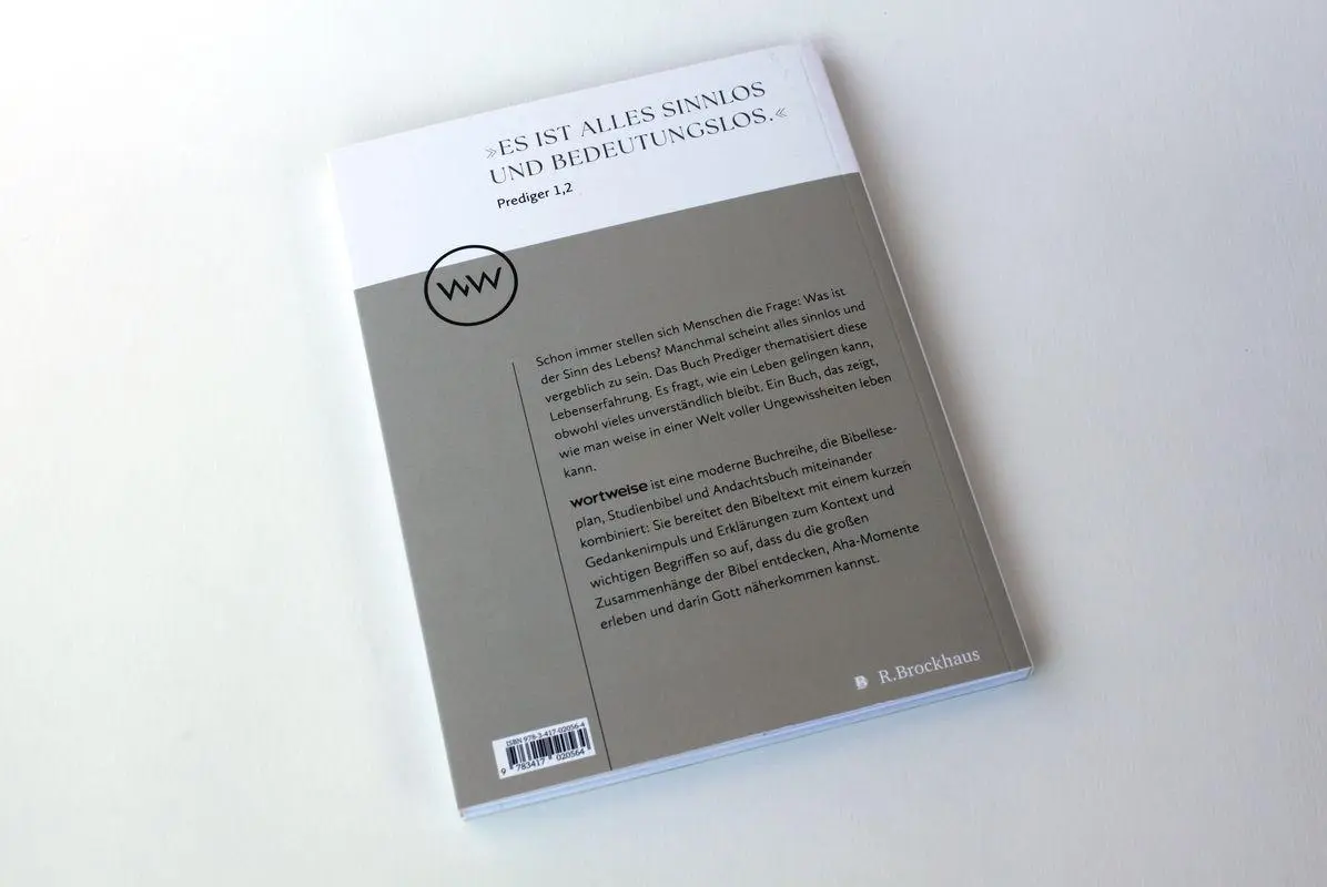 Bild: 9783417020564 | Das Bibellesebuch zu Prediger | Simon Wiebe | Taschenbuch | 112 S.