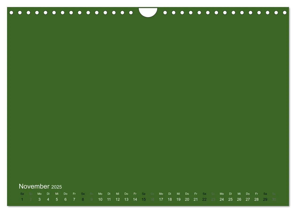 Bild: 9783435770564 | Bastelkalender - dunkel Grün (Wandkalender 2025 DIN A4 quer),...