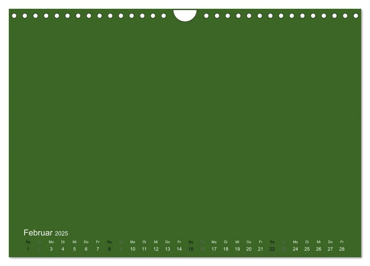 Bild: 9783435770564 | Bastelkalender - dunkel Grün (Wandkalender 2025 DIN A4 quer),...