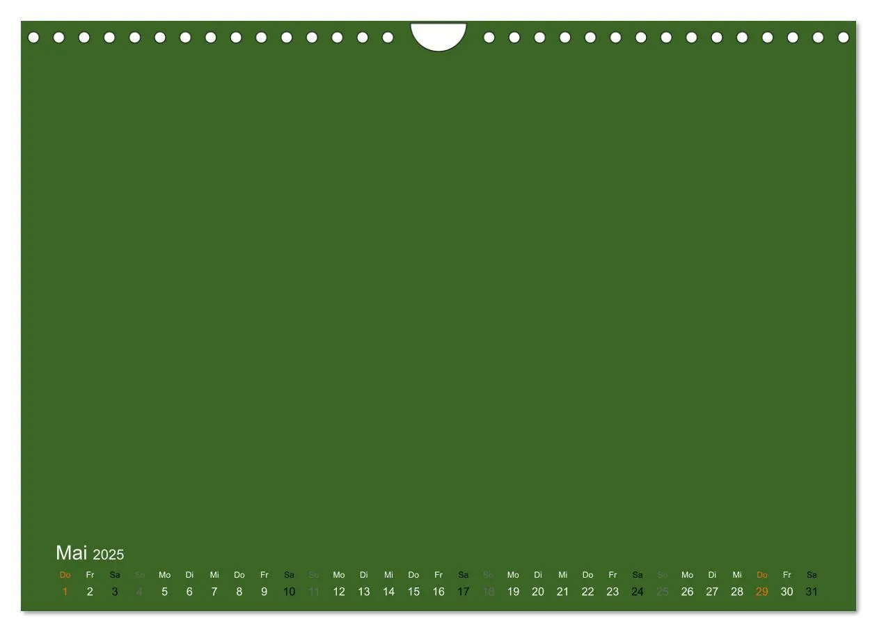 Bild: 9783435770564 | Bastelkalender - dunkel Grün (Wandkalender 2025 DIN A4 quer),...