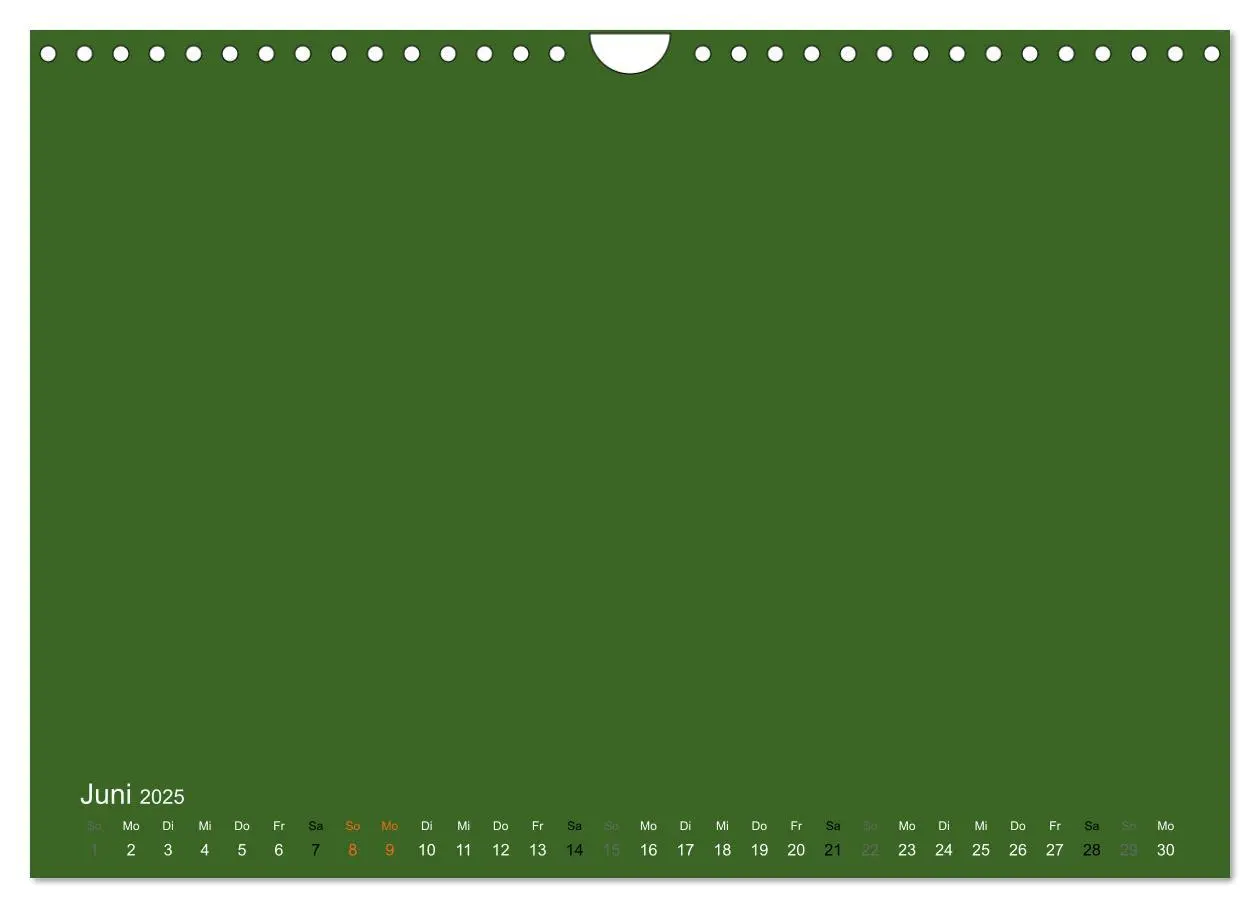 Bild: 9783435770564 | Bastelkalender - dunkel Grün (Wandkalender 2025 DIN A4 quer),...