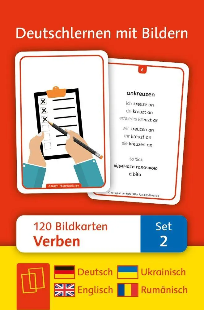 Cover: 9783834670564 | Verben: Set 2 - Deutsch, Englisch, Ukrainisch und Rumänisch | Walter