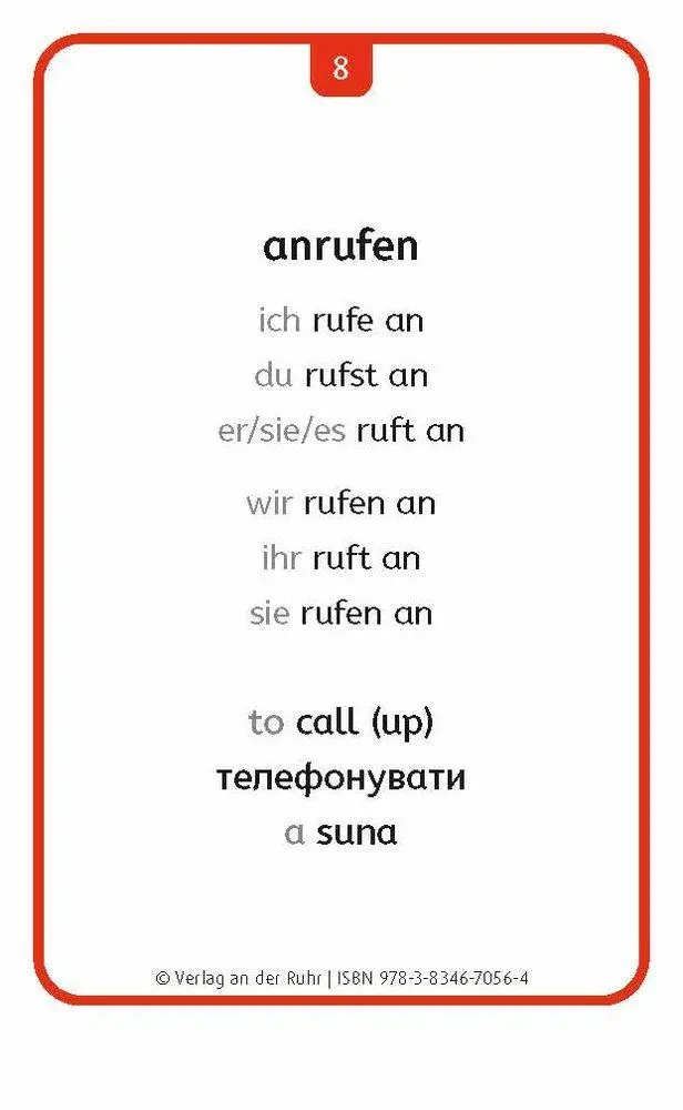 Bild: 9783834670564 | Verben: Set 2 - Deutsch, Englisch, Ukrainisch und Rumänisch | Walter