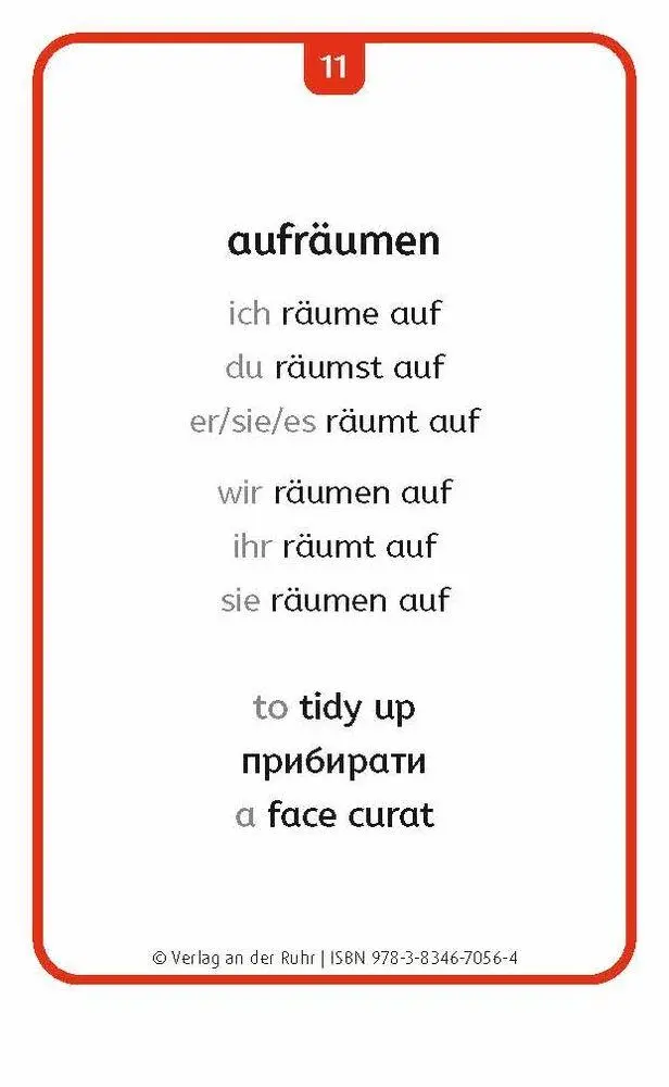 Bild: 9783834670564 | Verben: Set 2 - Deutsch, Englisch, Ukrainisch und Rumänisch | Walter