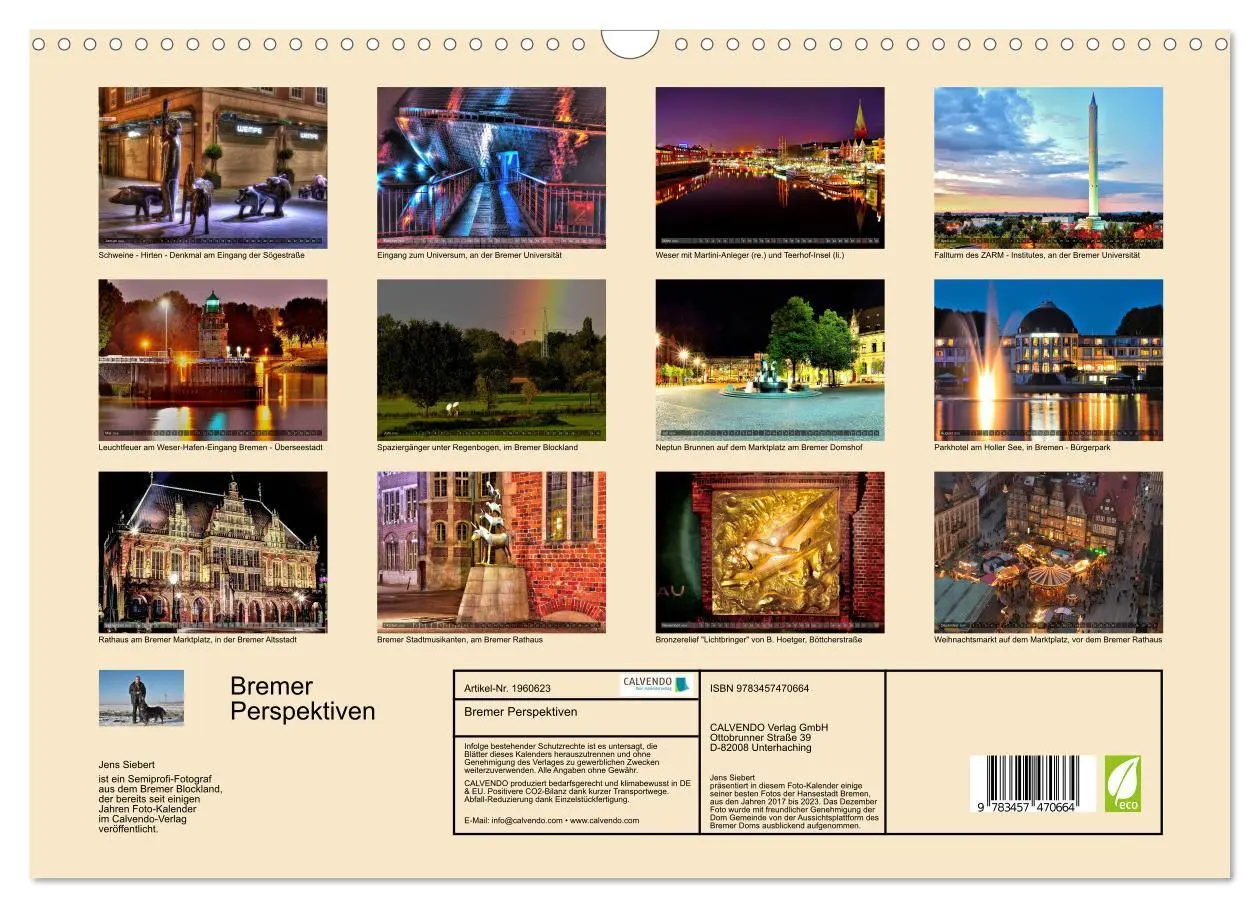 Bild: 9783457470664 | Bremer Perspektiven (Wandkalender 2026 DIN A3 quer), CALVENDO...