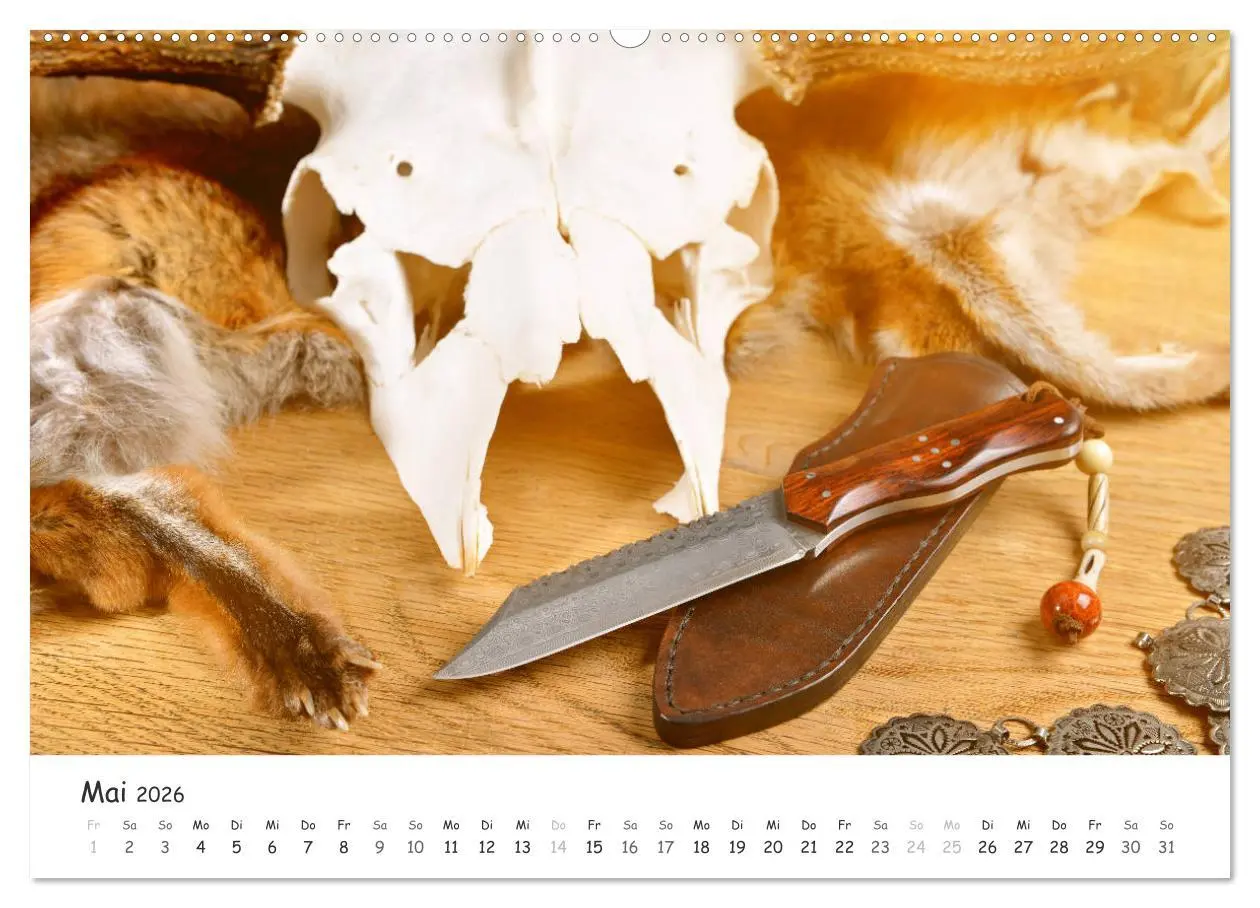Bild: 9783457780664 | Handgefertigte Jagdmesser (Wandkalender 2026 DIN A2 quer), CALVENDO...