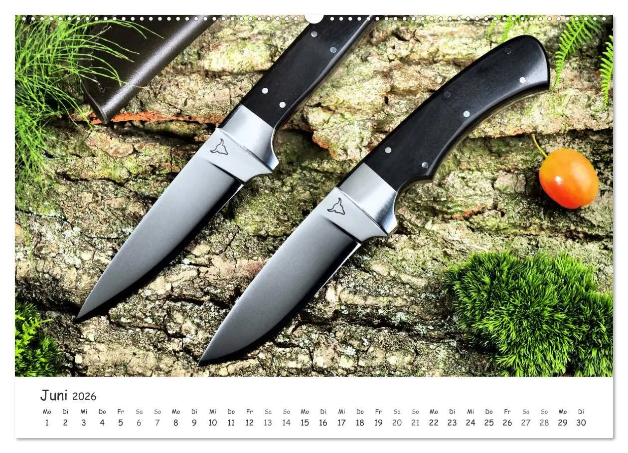 Bild: 9783457780664 | Handgefertigte Jagdmesser (Wandkalender 2026 DIN A2 quer), CALVENDO...