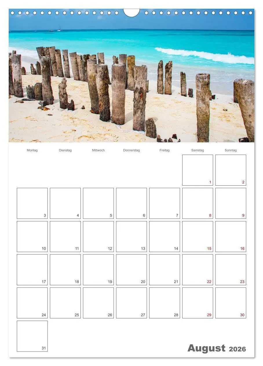 Bild: 9783516320664 | Sansibar - Traumreiseziel (Wandkalender 2026 DIN A3 hoch), CALVENDO...