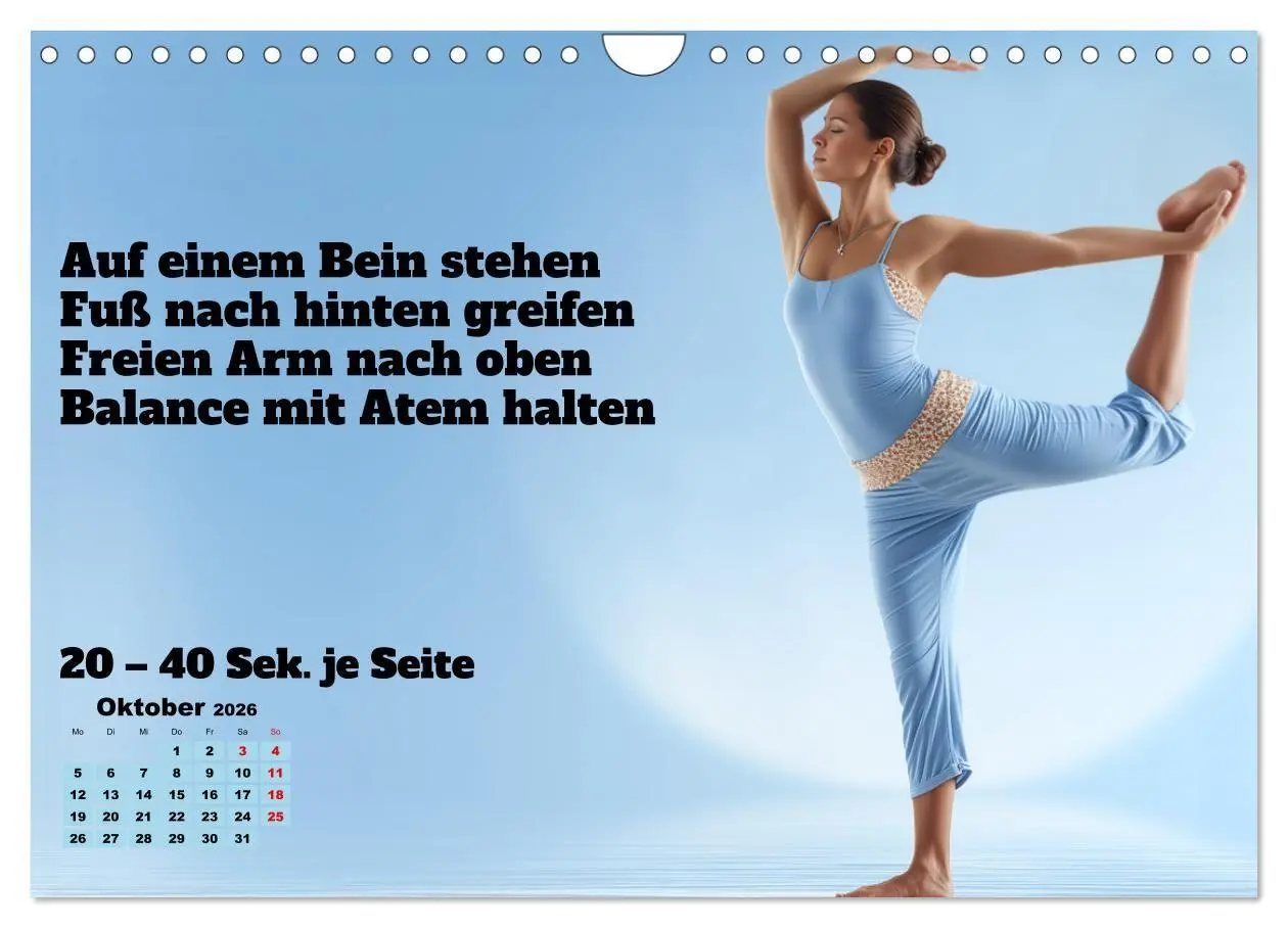 Bild: 9783516700664 | Yoga Kalender - Übungen und Meditation für jeden Monat...