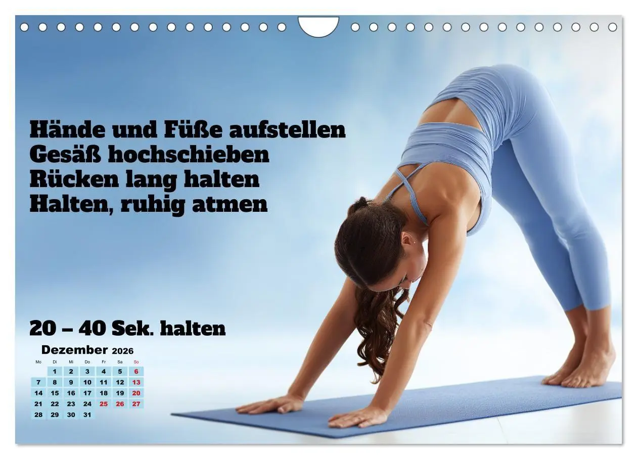 Bild: 9783516700664 | Yoga Kalender - Übungen und Meditation für jeden Monat...