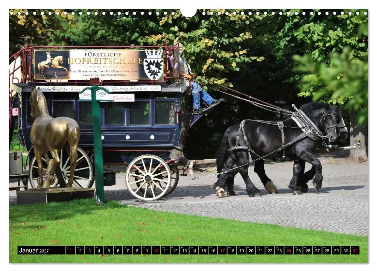 Bild: 9783569960664 | Traumpferde - Fürstliche Hofreitschule Bückeburg (Wandkalender 2027...