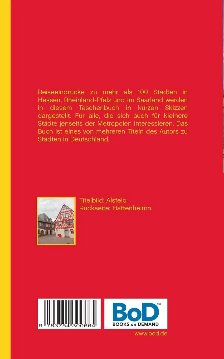 Rückseite: 9783754300664 | Von Kassel bis Kusel | Richard Deiß | Taschenbuch | Paperback | 88 S.