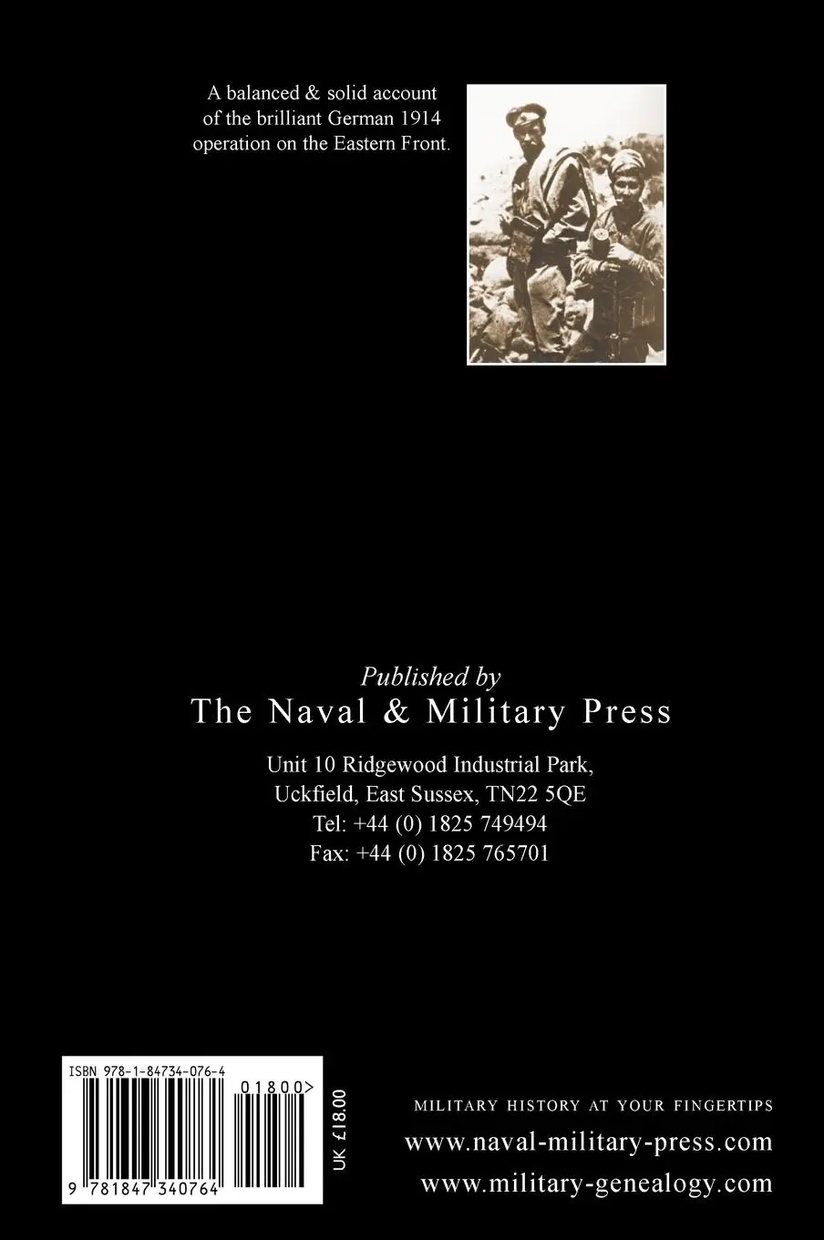 Rückseite: 9781847340764 | TannenbergThe First Thirty Days In East Prussia | Ironside | Buch