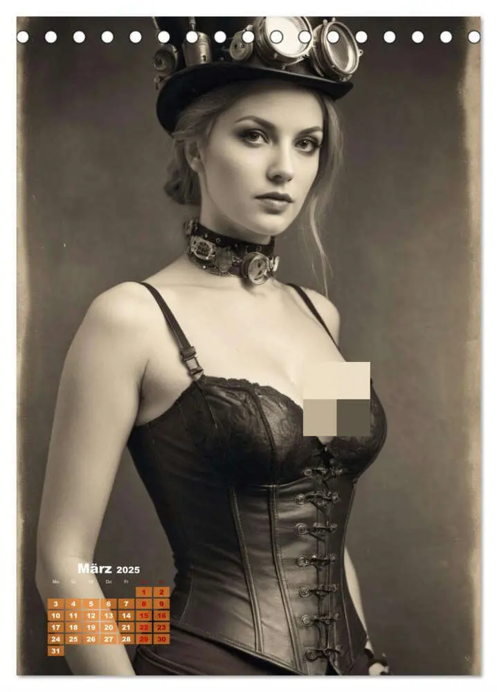 Bild: 9783383800764 | Steampunk erotisch (Tischkalender 2025 DIN A5 hoch), CALVENDO...