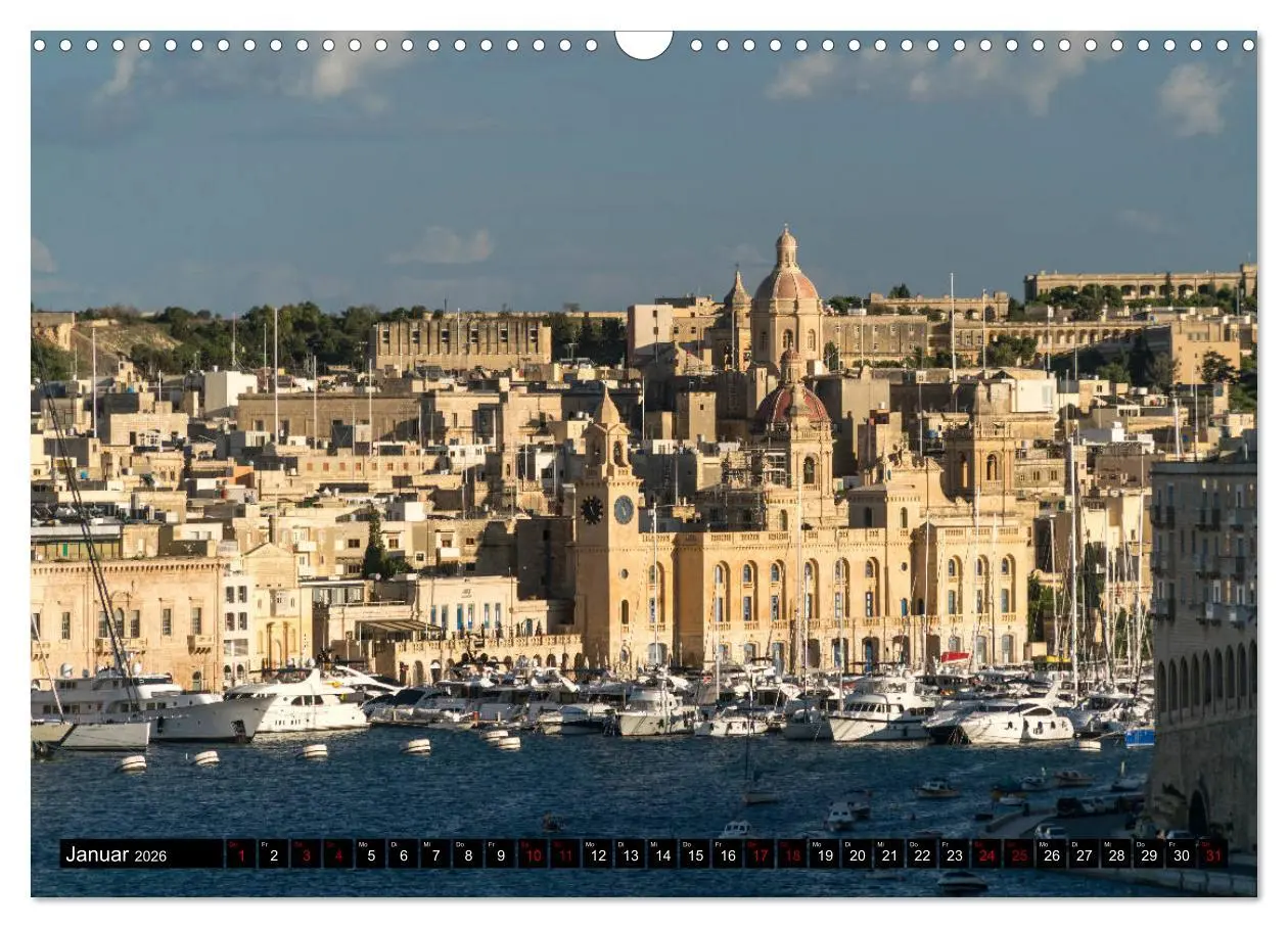 Bild: 9783457840764 | Valletta - Malta (Wandkalender 2026 DIN A3 quer), CALVENDO...