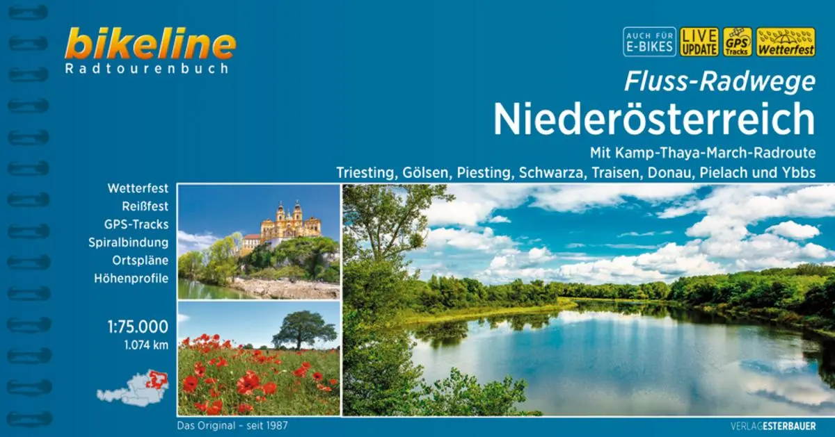 Cover: 9783711100764 | Fluss-Radwege Niederösterreich | Esterbauer Verlag | Taschenbuch