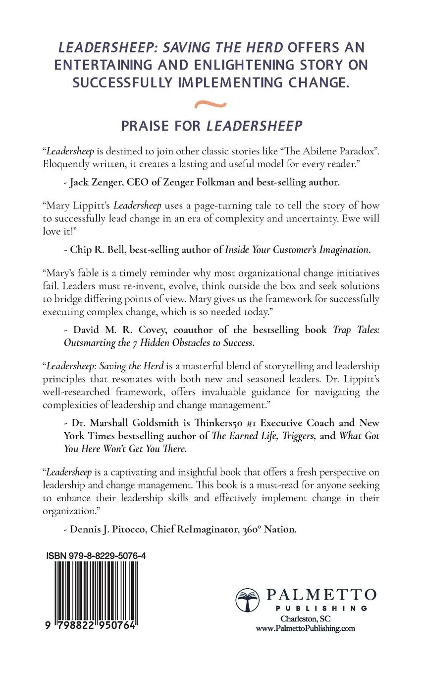 Rückseite: 9798822950764 | Leadersheep | A Fable About Successfully Executing Change | Lippitt
