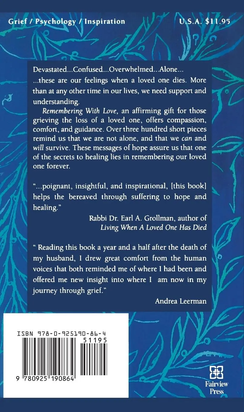 Rückseite: 9780925190864 | Remembering with Love | Elizabeth Levang (u. a.) | Taschenbuch | 1996