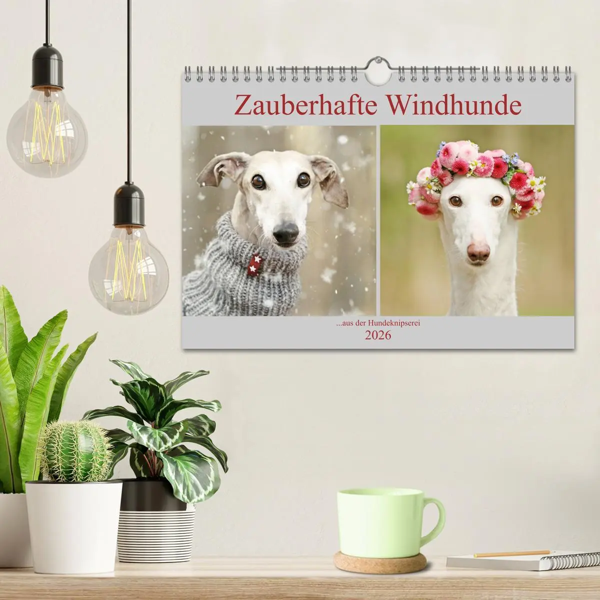 Bild: 9783457900864 | Zauberhafte Windhunde (Wandkalender 2026 DIN A4 quer), CALVENDO...