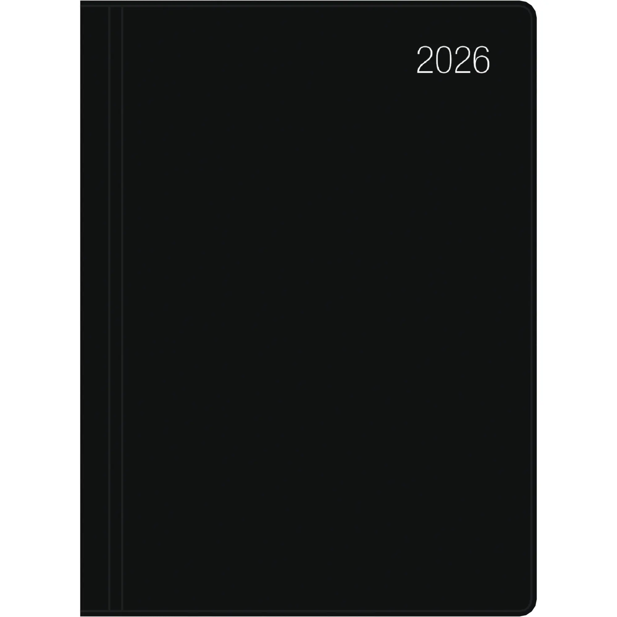 Cover: 4069095000964 | Taschenkalender schwarz 2026 - Bürokalender 10,2x14,2 - 1 Woche auf...