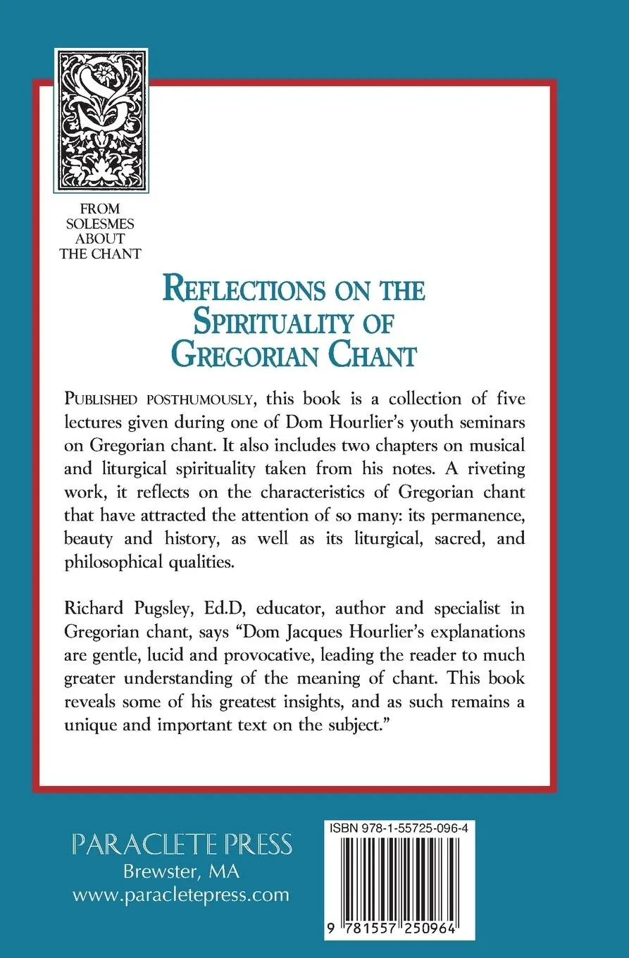 Rückseite: 9781557250964 | Reflections on the Spirituality of Gregorian Chant (Revised, Expanded)