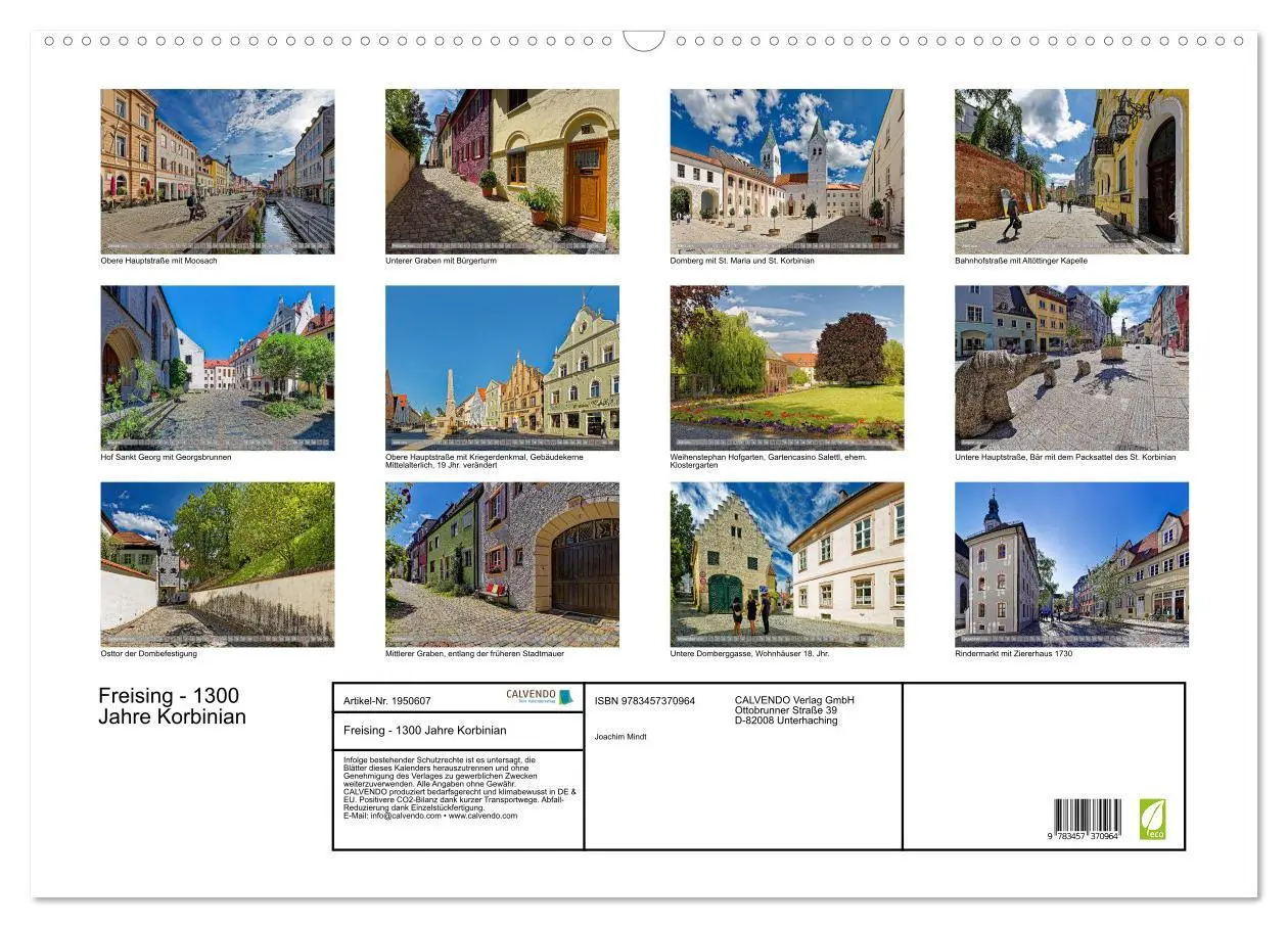 Bild: 9783457370964 | Freising - 1300 Jahre Korbinian (Wandkalender 2026 DIN A2 quer),...