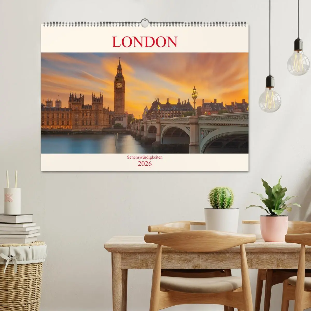 Bild: 9783457750964 | London Sehenswürdigkeiten (Wandkalender 2026 DIN A2 quer), CALVENDO...