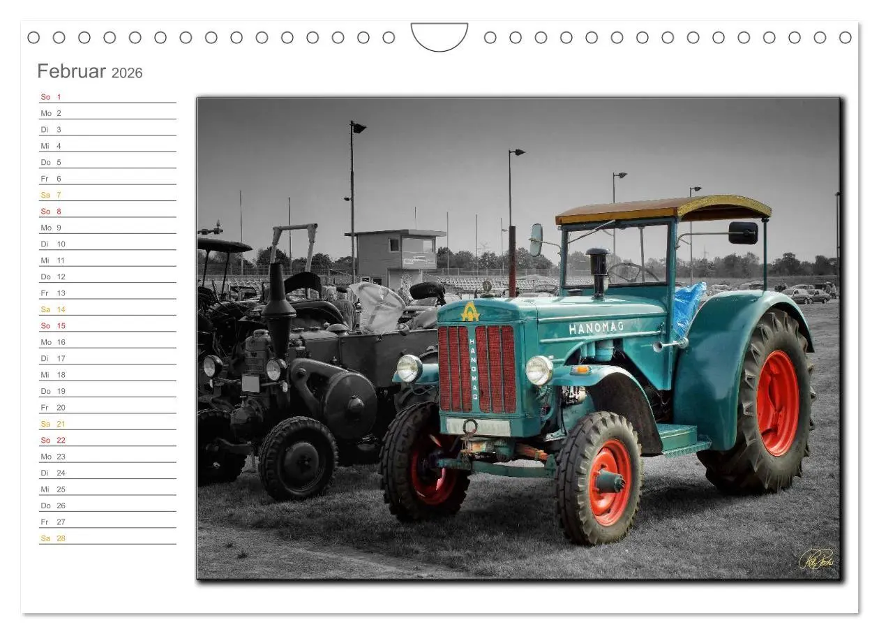 Bild: 9783516080964 | Oldtimer - Trecker Nostalgie (Wandkalender 2026 DIN A4 quer),...