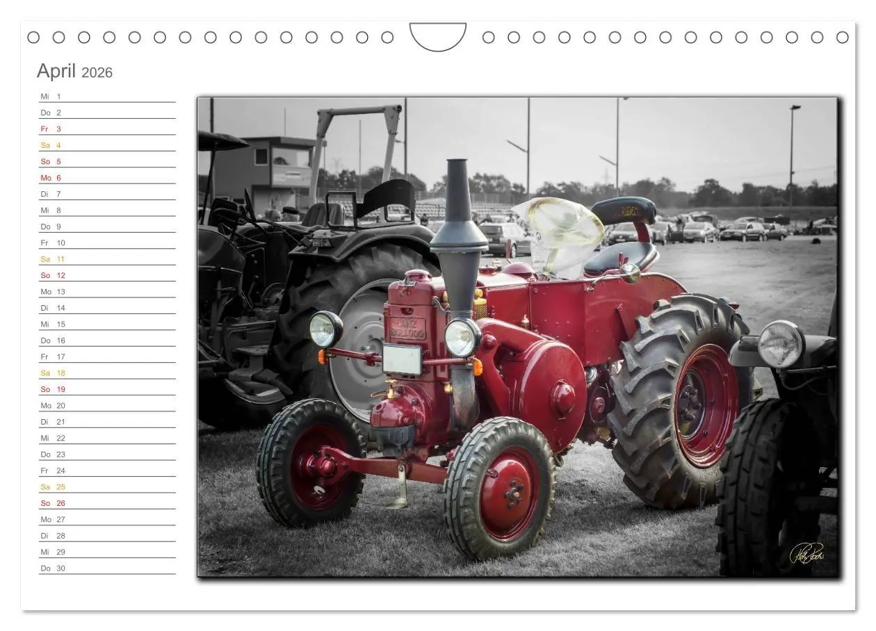 Bild: 9783516080964 | Oldtimer - Trecker Nostalgie (Wandkalender 2026 DIN A4 quer),...