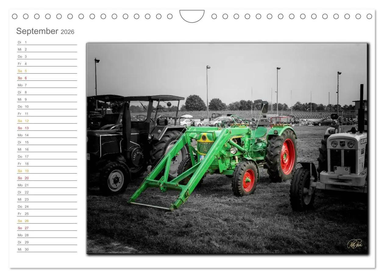 Bild: 9783516080964 | Oldtimer - Trecker Nostalgie (Wandkalender 2026 DIN A4 quer),...