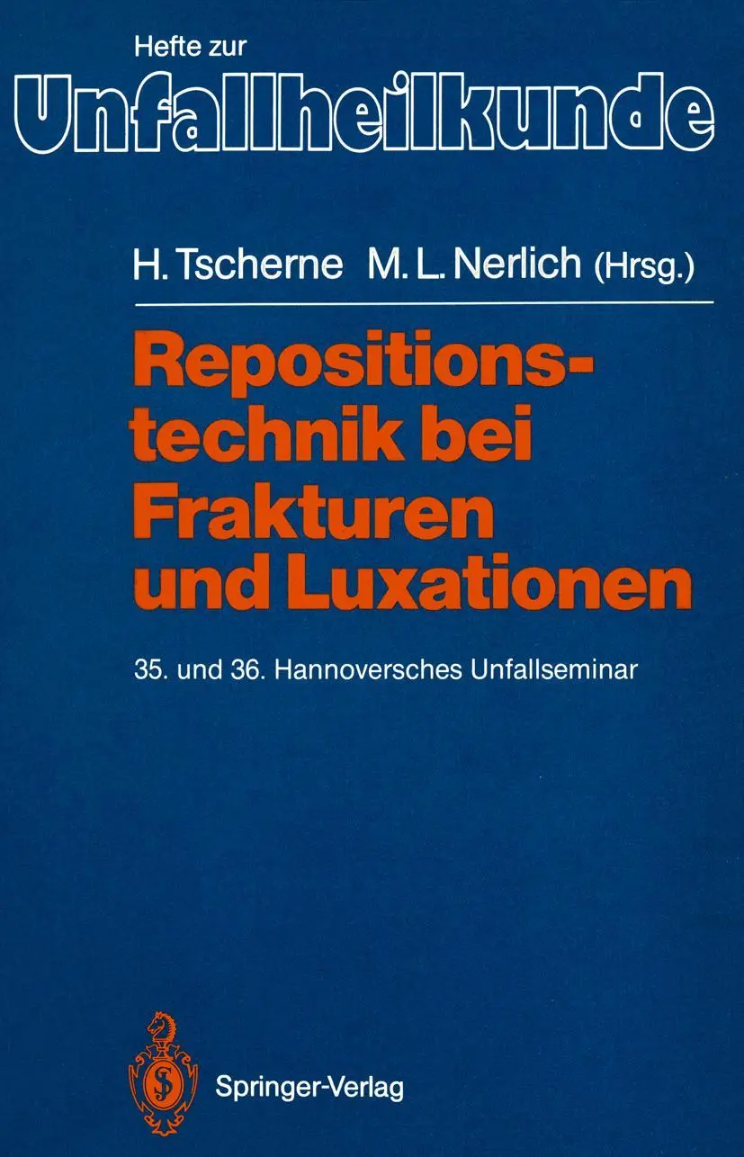 Cover: 9783540500964 | Repositionstechnik bei Frakturen und Luxationen | Nerlich (u. a.) | x