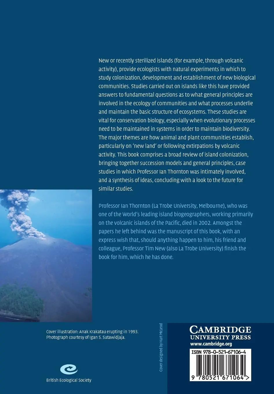 Rückseite: 9780521671064 | Island Colonization | Ian Thornton | Taschenbuch | Englisch | 2007