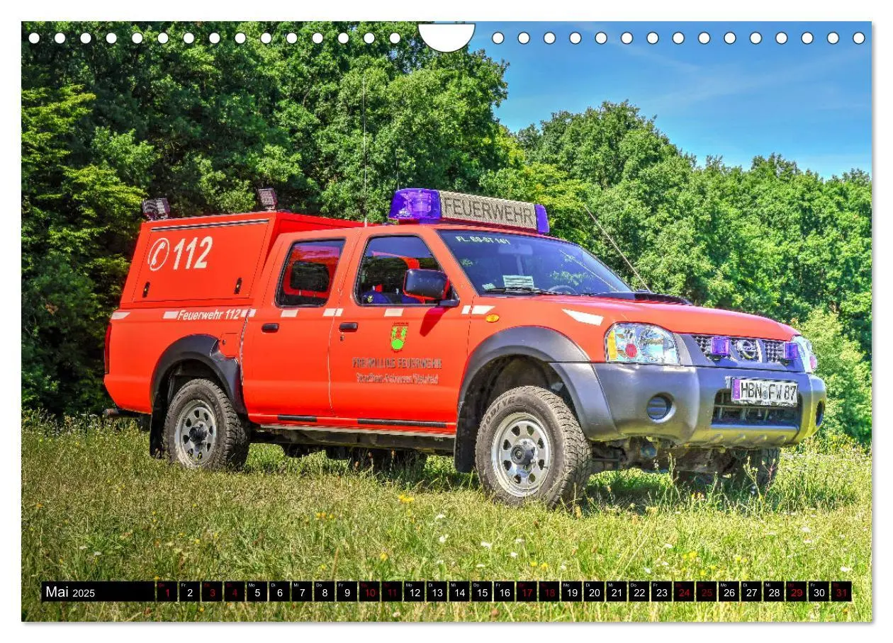 Bild: 9783435001064 | Feurwehrfahrzeuge (Wandkalender 2025 DIN A4 quer), CALVENDO...