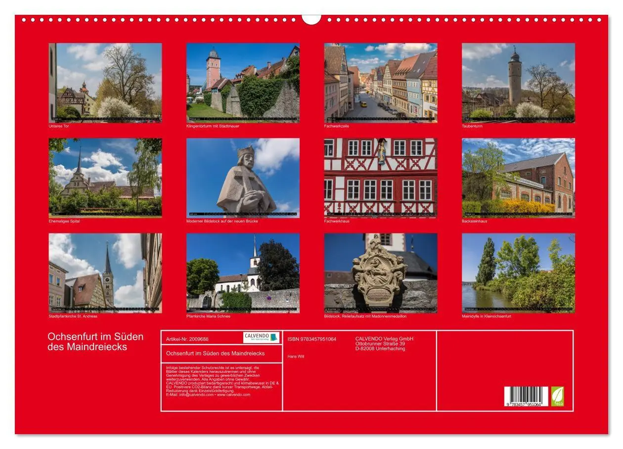 Bild: 9783457951064 | Ochsenfurt im Süden des Maindreiecks (Wandkalender 2026 DIN A2...