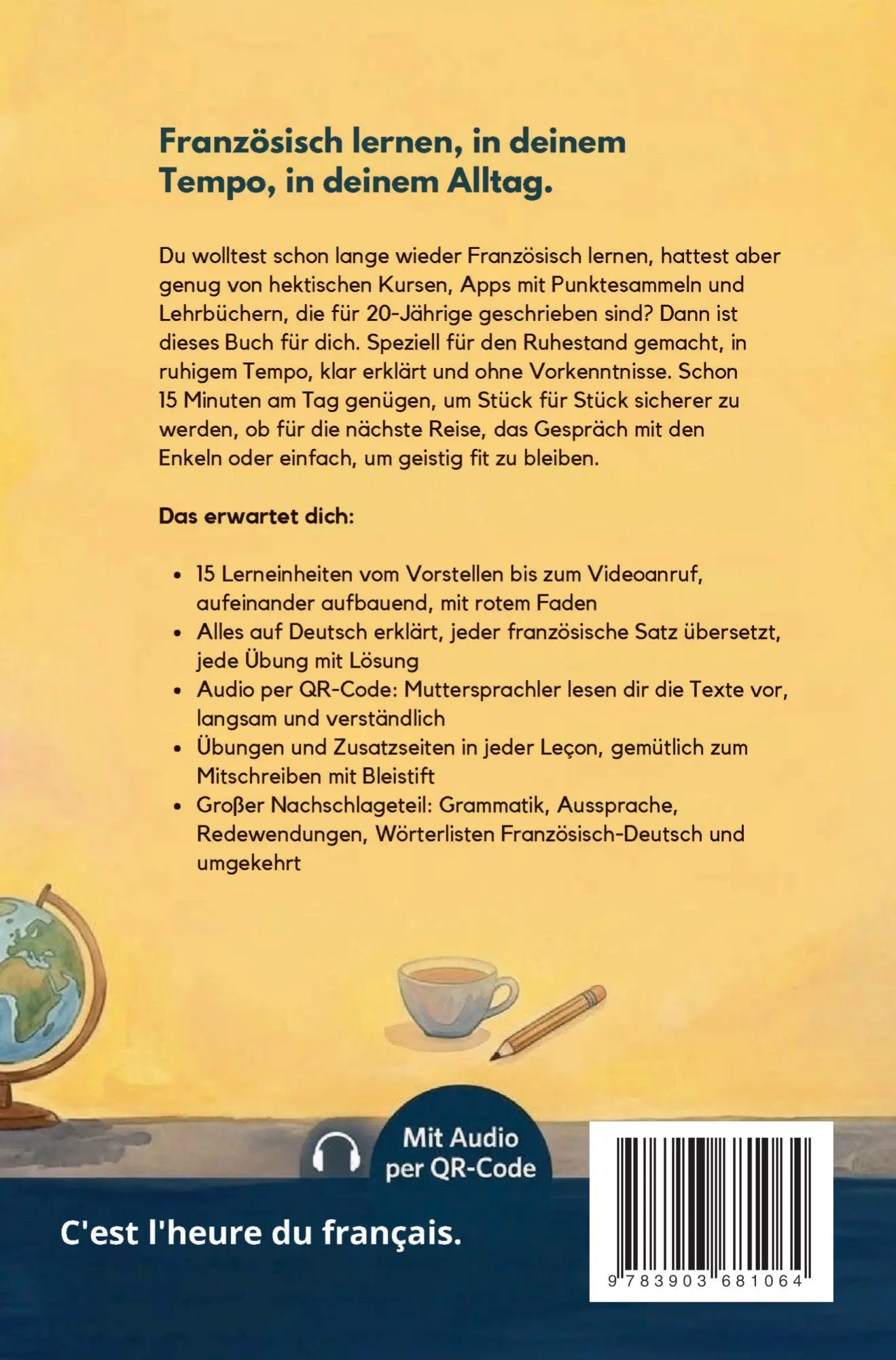 Rückseite: 9783903681064 | Französisch lernen to go für Rentner: 15 Minuten täglich...