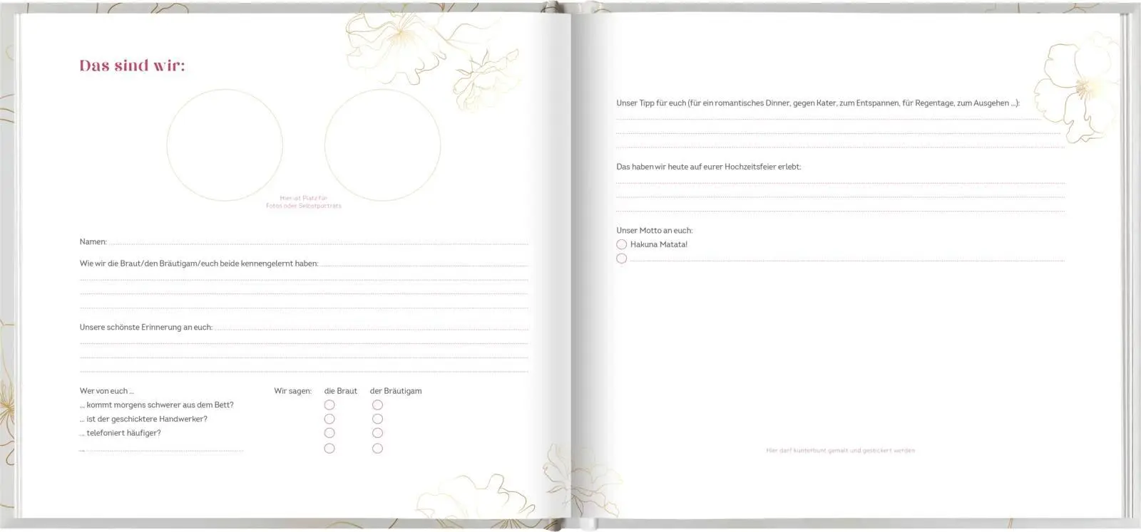 Bild: 4036442011164 | Unsere Hochzeit - Gästebuch | Groh Verlag | Notizbuch | 96 S. | 2023