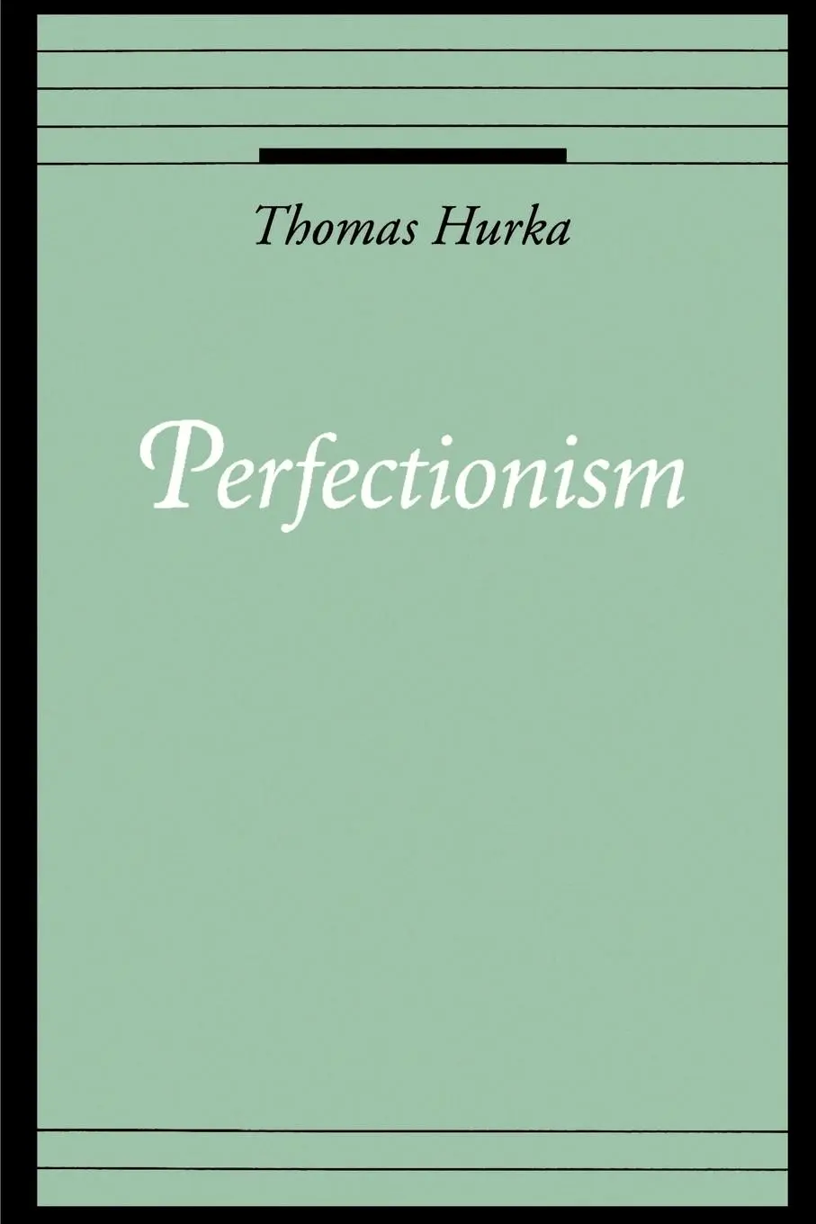 Cover: 9780195101164 | Perfectionism | Thomas Hurka | Taschenbuch | Kartoniert / Broschiert