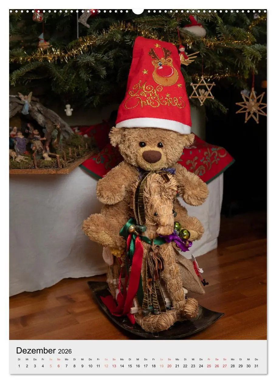 Bild: 9783516341164 | Travelling Teddy liebt es Bunt (Wandkalender 2026 DIN A2 hoch),...