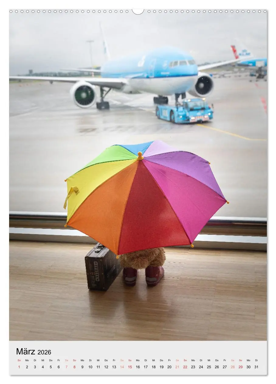 Bild: 9783516341164 | Travelling Teddy liebt es Bunt (Wandkalender 2026 DIN A2 hoch),...